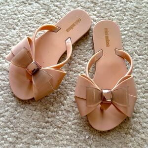 MINI MELISSA Kids Jelly Flip Flops - Size 11